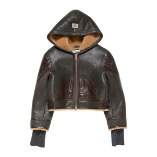 AW2025 香港直邮ACNE A70198AFQ 女士夹克 深棕色 STUDIOS