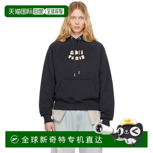 海軍藍(lán) 連帽 Paris 1小時(shí)內(nèi)可退 女士 Patch 香港直郵Ami Cotton