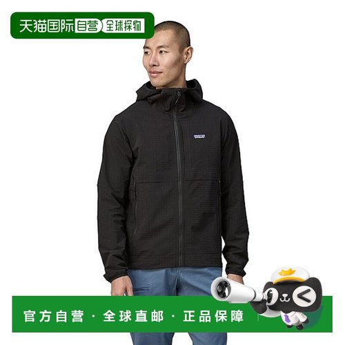 日潮跑腿patagonia巴塔哥尼亚 男士 R1 Tech Face 连帽衫 BLK XS