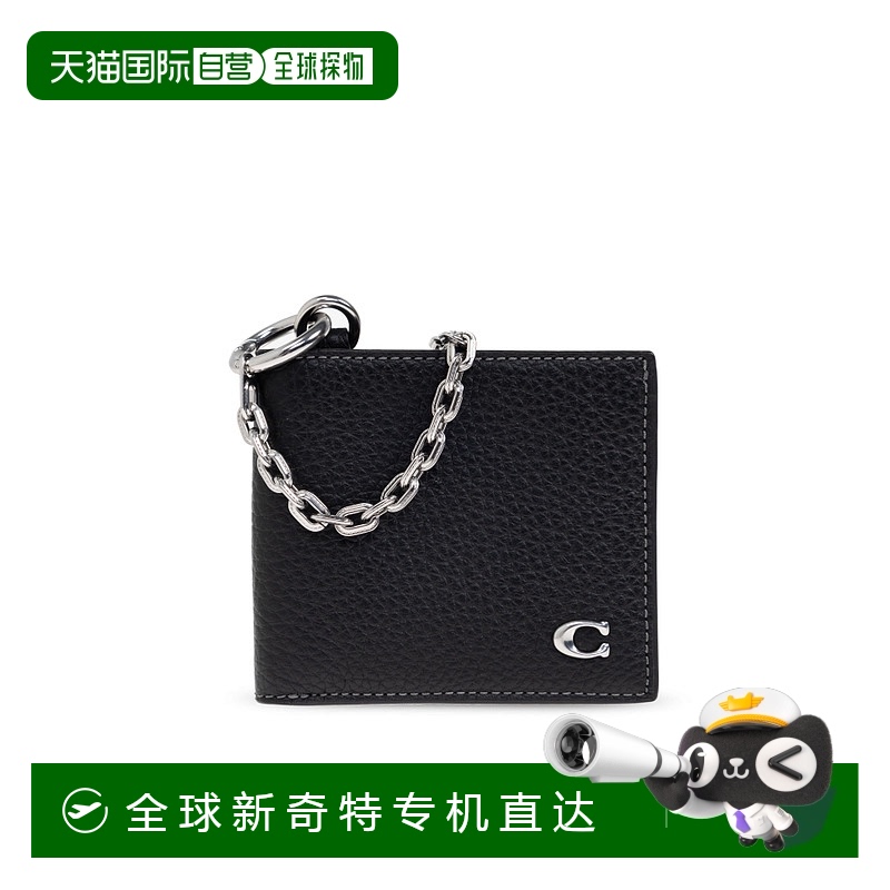 1h可退 香港直邮Coach蔻驰 男士钱包 CZ057BLK SS2025 黑色新款