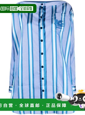 1h可退 香港直邮潮奢 Etro 艾特罗 女士 Clear 蓝色连衣裙 124121