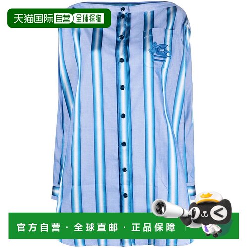 1h可退 香港直邮潮奢 Etro 艾特罗 女士 Clear 蓝色连衣裙 124121