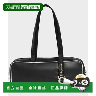 1h可退 日本直邮adidas男女同款细长型肩背包 金属饰边+侧边绗缝