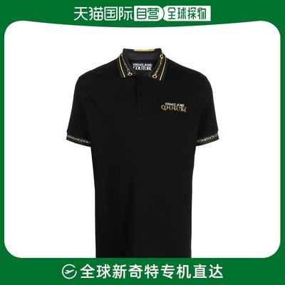 香港直邮VERSACE JEANS 黑色男士T恤 75GAGT01-CJ01T-G89