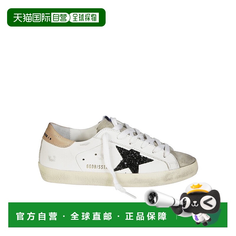 自营golden goose级明星Leathere Upper Glitter Star运动鞋-白色