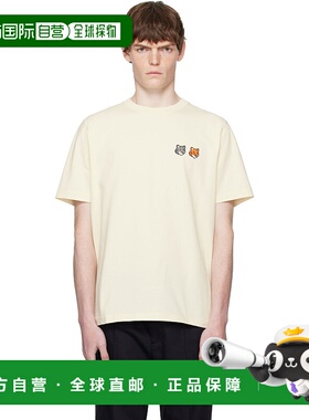 1h可退 香港直邮潮奢 MAISON KITSUNE 男士 灰白色 Double Bold F