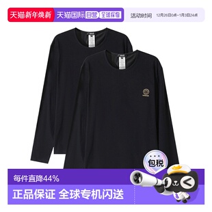 上衣男装 香港直邮VERSACE Men范思哲长袖 印花圆领T恤两件套 24FW