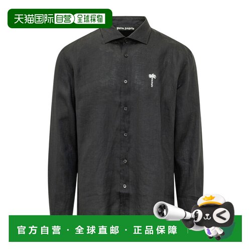 香港直邮PALM ANGELS 男士衬衫 PMGE04NS26FAB0011003 CO长袖亚麻