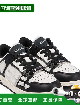 1h可退 香港直邮AMIRI 男童 Skel 皮质运动鞋童鞋 colorful花色