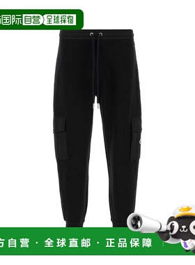 香港直邮MONCLER 男士运动裤  K20918H0002389A8F999 CO黑色卫裤