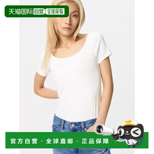 日潮跑腿UNIQLO优衣库 女款Airism文胸T恤短袖 00 WHITE XS 47700