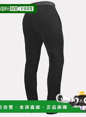 自营欧洲直邮Helly Hansen 男士聚酯运动裤黑色抓绒裤Daybreaker
