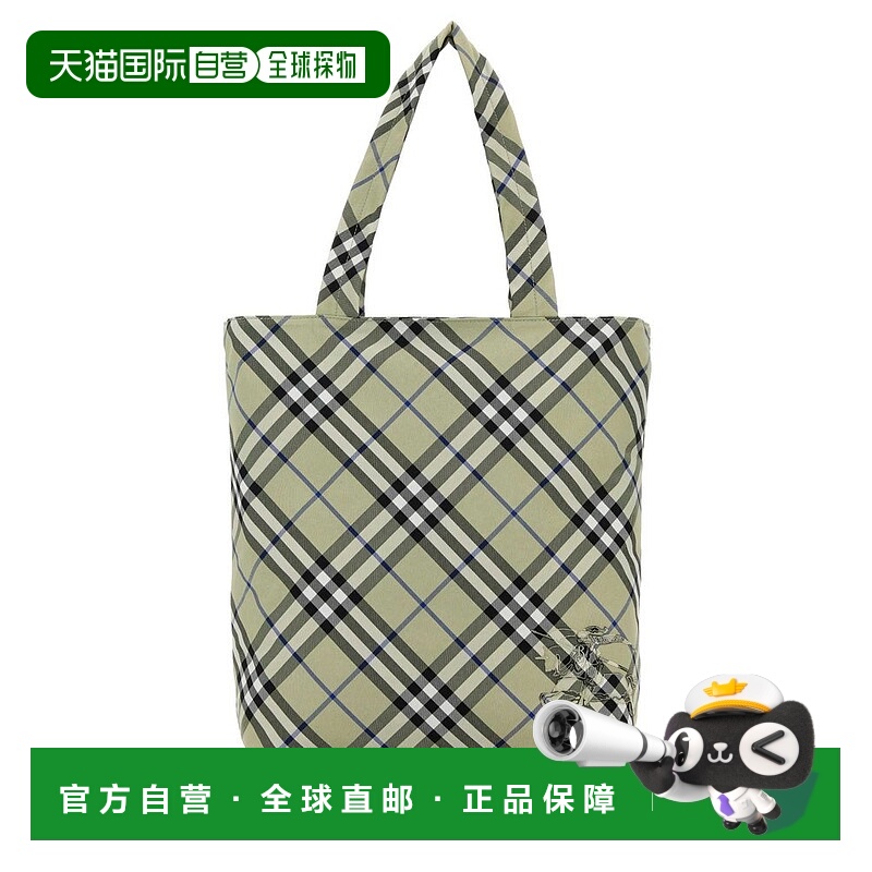 1h可退 香港直邮潮奢 Burberry 巴宝莉 男士 马术骑士刺绣格纹手