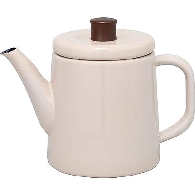 【日本直邮】野田珐琅 搪瓷水壶1.5L 米色 日本制PTR-1.5K BE