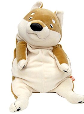 日本直邮SHINADA GLOBAL软萌小狗毛绒公仔红色 柴犬L MOIN-0350R