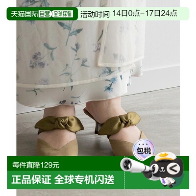 日本直邮RANDA 丝带穆勒高跟鞋 RA041BW13525 [RANDA] 黑色单鞋