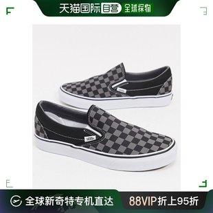 经典 灰色棋盘格纹训练 款 范斯 男士 Vans 直入式 香港直邮潮奢