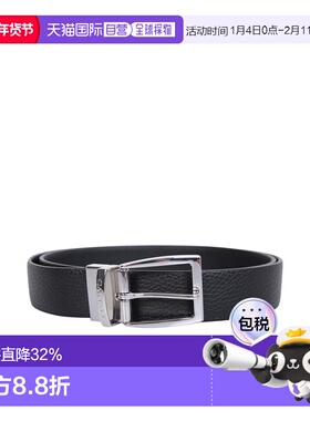 1h可退 香港直邮Canali 康钠丽 男士 黑色皮带 50CKA00107111