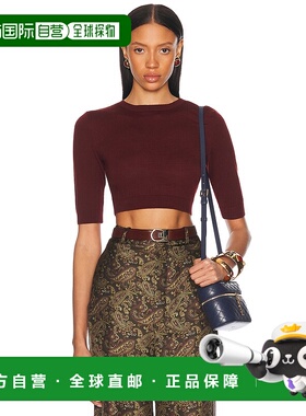 1h可退 香港直邮Saint Laurent 圣罗兰 女士 圆领上衣 818023Y76Y