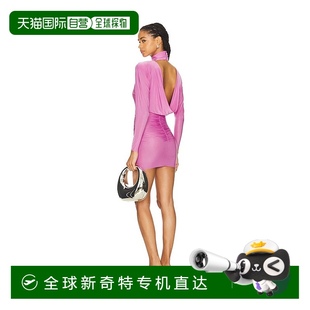 香港直邮潮奢 PERRY 1h可退 ALEX 女士 垂褶背部开口迷你连衣裙