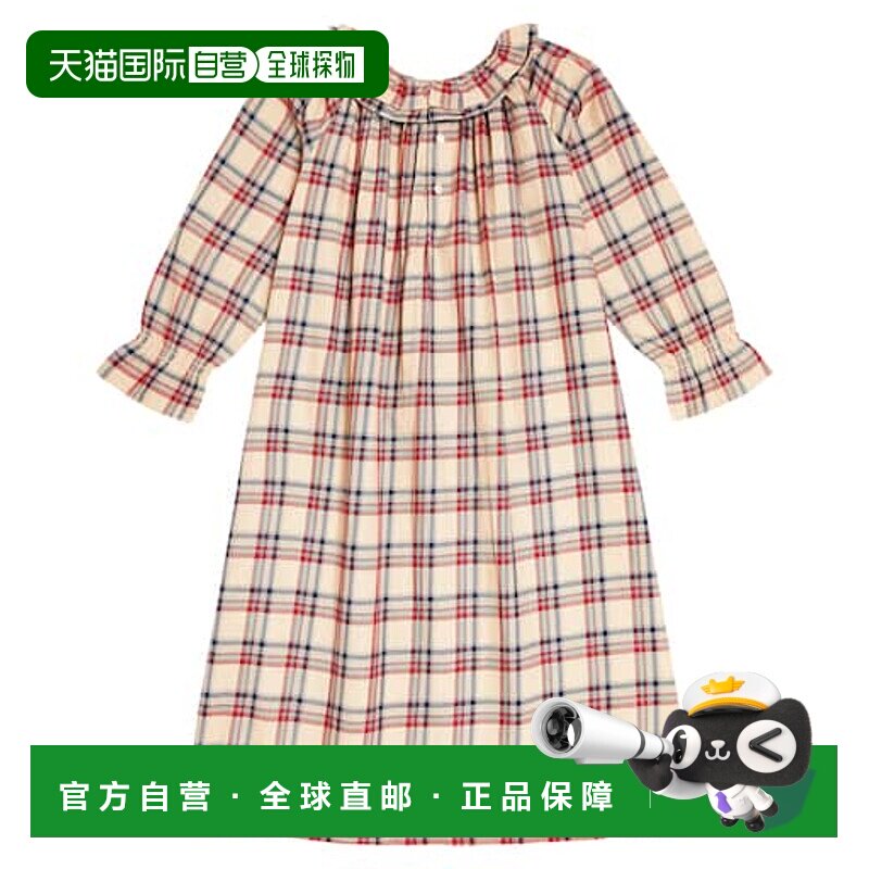 香港直邮Bonpoint 女童 Blessing 格纹棉质睡衣童装