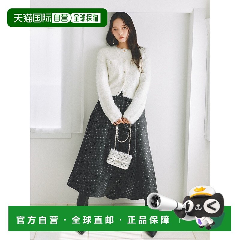 1h可退 日本直邮FRAY I.D 女装 镂空亮片绗缝A字裙 FWFS261008,女装/女士精品,半身裙,淘宝优惠券,粉丝福利购,淘宝优惠卷