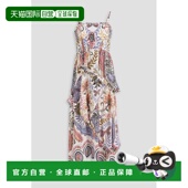 香港直邮FARM RIO 女士 1h可退 层叠印花双绉中长连衣裙 332201BO