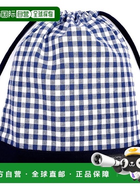 【日本直邮】Colorful Candy Style 抽绳袋 大格纹 蓝色 N7006200