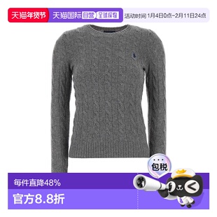 1h可退 香港直邮Polo Ralph Lauren Polo 拉夫 劳伦 女士 灰色羊