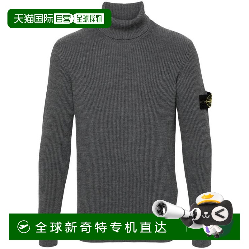 韩国直邮STONE ISLAND24FW毛衣男8115552C2 V0M67GREY