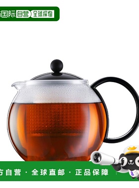 【日本直邮】BODUM 冲茶器ASSAM/1L/树脂滤网&手把/黑色