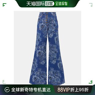 女士 香港直邮潮奢 艾特罗 花朵高腰喇叭牛仔裤 Etro 000294