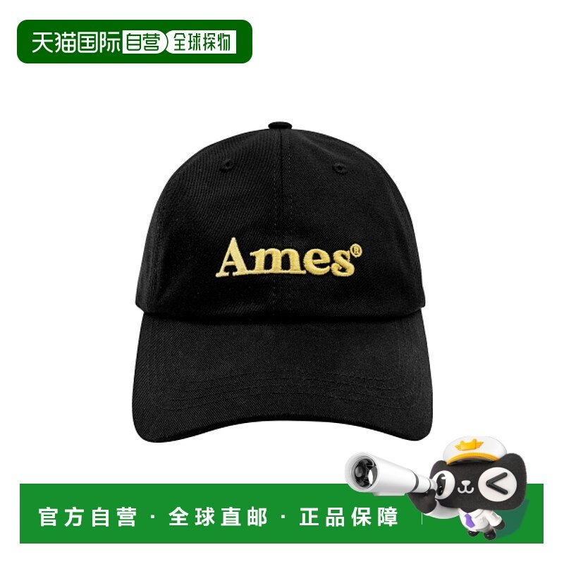 韩国直邮Ames Worldwide 女士帽子BASIC LOGO BALL CAP BLACK(YELL