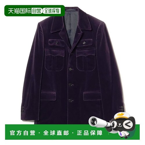 1h可退 日本直邮renoma PARIS 男士修身棉质天鹅绒夹克 231601426