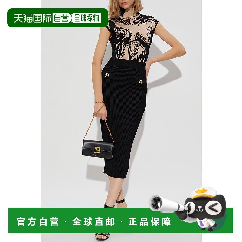 香港直邮BALMAIN 女士连体裤 EF1BC025KH95GCT SS2025 花色 提花