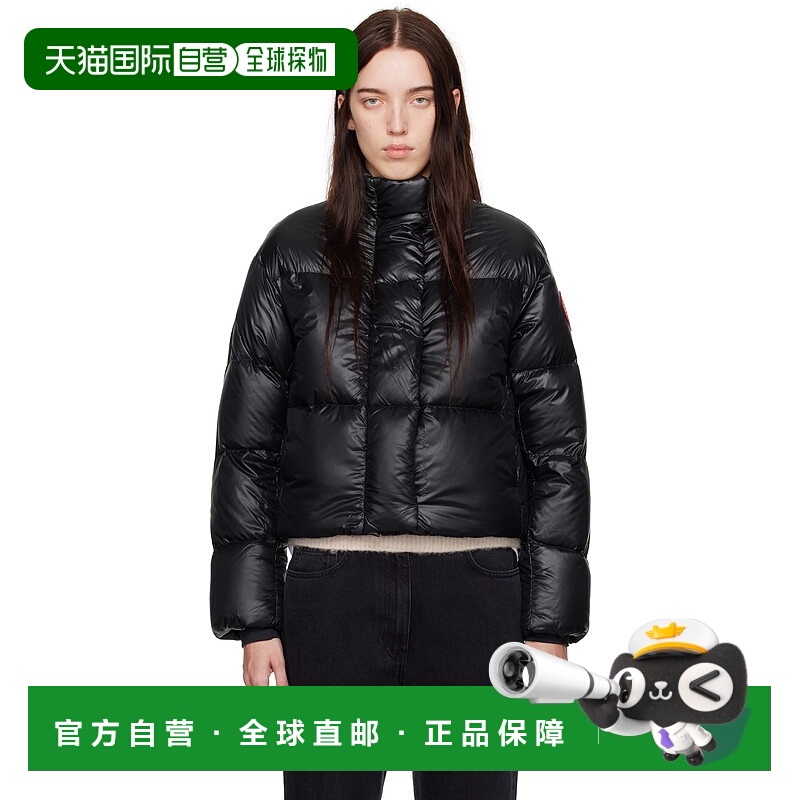 香港直邮潮奢 Canada Goose 加拿大鹅 女士 黑色 Cypress Cropped