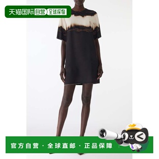 自营jason wuburned stripe short sleeve shift dress - calico