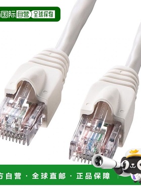 【日本直邮】三和LAN线10米CAT5 UTP增强型高级单线白色