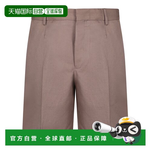 香港直邮Z ZEGNA 男士短裤 UHI05A3TB17N07 SS2026 棕色 Cotton a