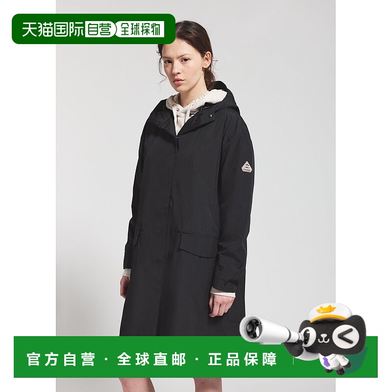 自营欧洲直邮Pyrenex Meadow女士黑色防水派克大衣