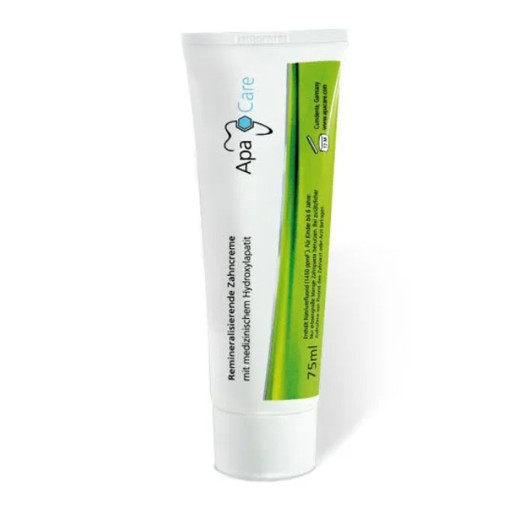 欧洲直邮Apacare德国牙科护理再矿化修护牙釉质高龋含氟牙膏75ml