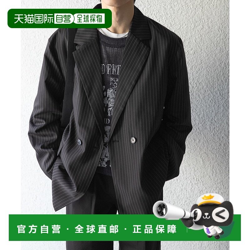 1h可退 日本直邮SENSE OF PLACE 男士条纹宽松西装外套 AAA417A00