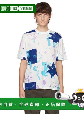 1h可退 香港直邮PS Paul Smith 男士 白色 Mag Obsessions T 恤 M