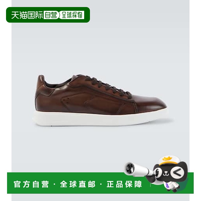 1h可退 香港直邮潮奢 Berluti 伯尔鲁帝 男士 Stellar 皮质运动鞋