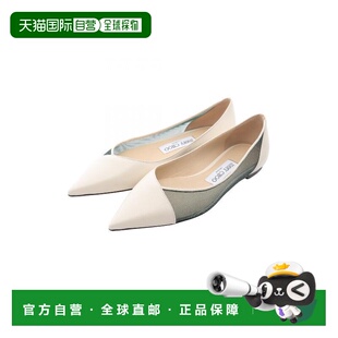 日本直邮中古Jimmy Choo吉米周女S级99新Flat shoes平底鞋牛皮鞋