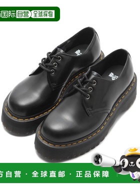 韩国直邮DR.MARTENS  公用休闲皮鞋25567001 1461 Quad Black Pol