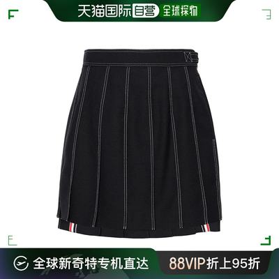 香港直邮潮奢 Thom Browne 汤姆 布朗 女士 蓝色半身裙 FGC402N00