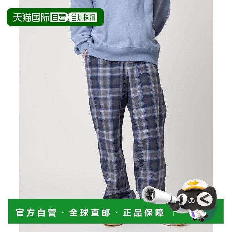 1h可退 日本直邮CITEN 渐变格纹休闲裤睡衣卫裤