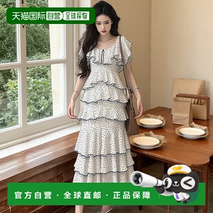 日本直邮日潮 GRL 荷叶边层叠雪纺连衣裙 日系法式场合女装PM478