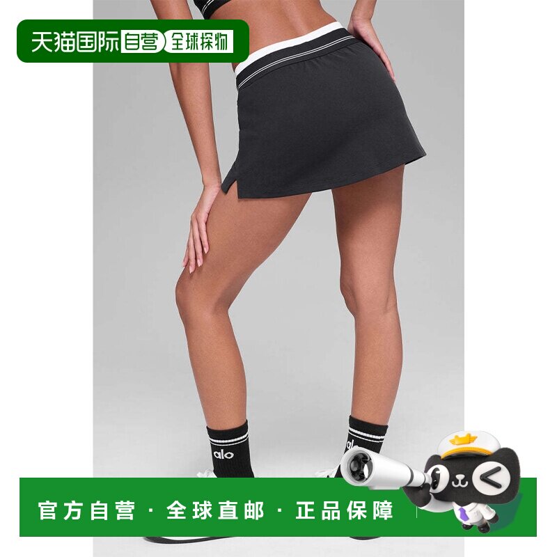 日本直邮Alo Yoga 网球裙 黑色白色运动图片